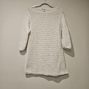 J. Jill White Knit Top, Size Medium